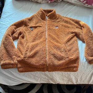 Fila Brown Sherpa Jacket Large